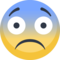 Fearful Face emoji on Facebook